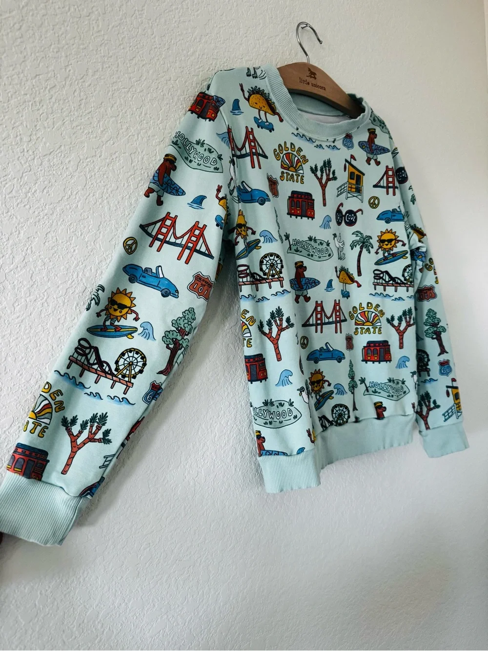 Little Sleepies Golden State Crewneck Sweatshirt